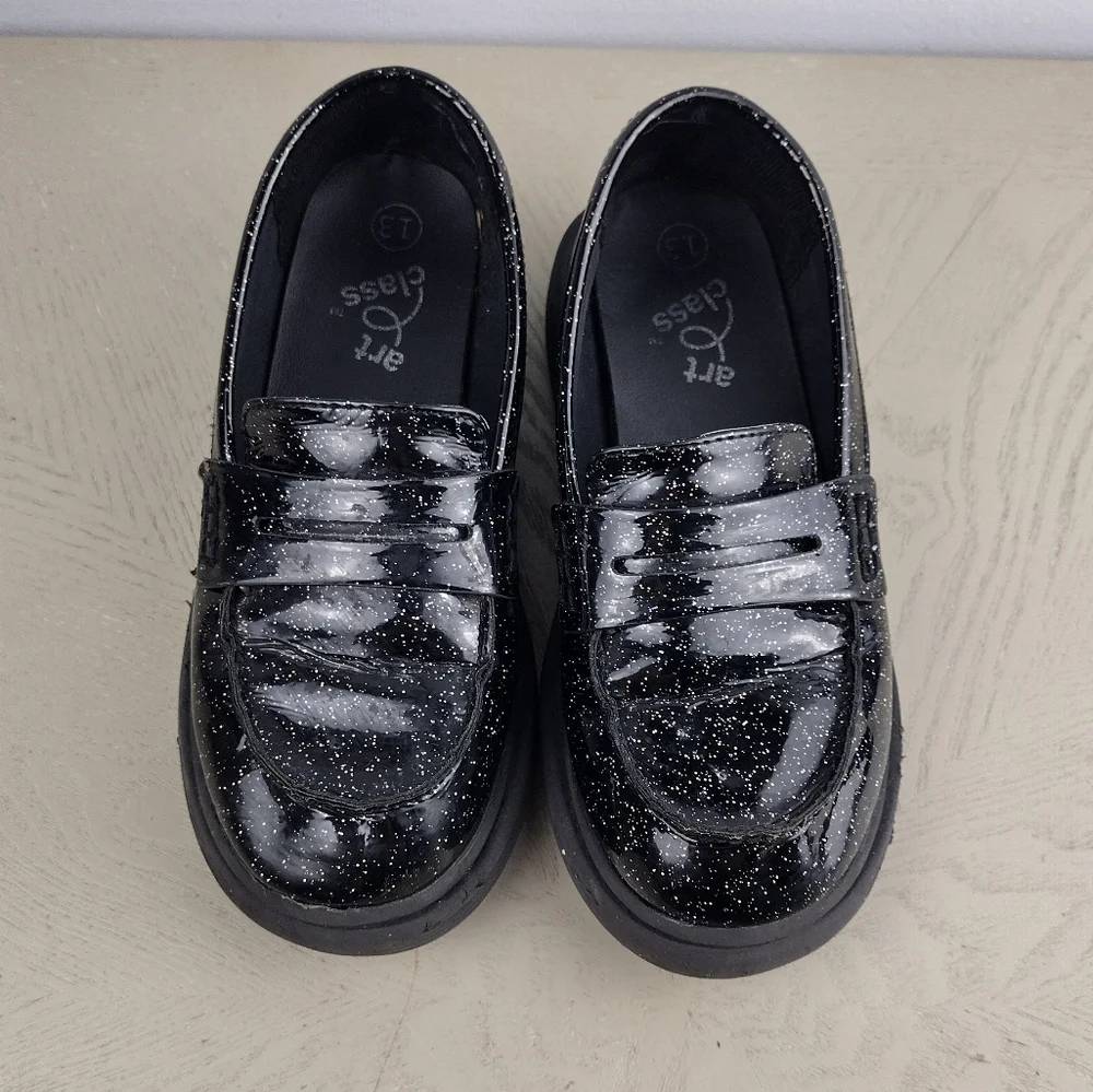 Sparkly black dress shoes